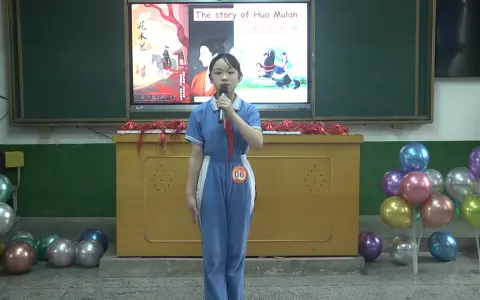 30五年级_谢文栩_演讲《The story of Hua Mulan 木兰从军的故事》